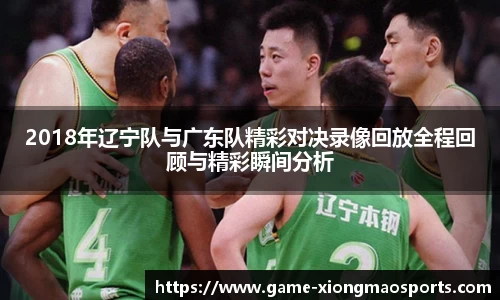 2018年辽宁队与广东队精彩对决录像回放全程回顾与精彩瞬间分析